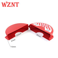 NT-G43 WZNT Brand 5" 6.5" 127mm 165mm Rouge Polypropylène Certifié CE/ISO Verrouillage de vanne de sécurité à trois trous Déverrouillage facile par clé