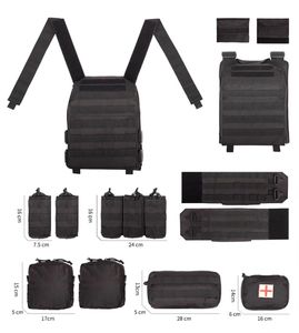 600d Oxford Groene <span class=keywords><strong>Molle</strong></span> Plaat Drager Tactische Vest Bewakers Snel Los Gesp Persoonlijke Verdedigingsuitrusting Veiligheid - Product Image 5