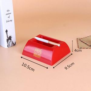 Cendrier rond en céramique personnalisable en gros, design coloré avec logo, style classique, accessoires pour fumeurs pour les promotions - Product Image 2