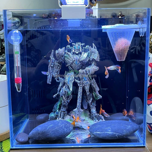 Cool Mecha Series Aquarium Decoration Fish Tank Resin Robot Betta Fish Hide Cave Ornament - Product Image 6