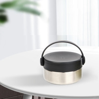 Boîte à bento isolée en acier inoxydable 304 petite capacité adulte et étudiant marmite micro-ondes récipient alimentaire seau avec couvercle