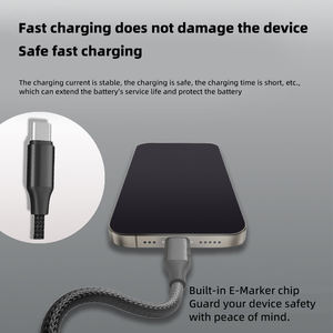 Cable USB Tipo C Multifunción de 240W 6A con Carga Rápida, Cable de Datos de 1.2M para Teléfono Móvil y Portátil - Product Image 4