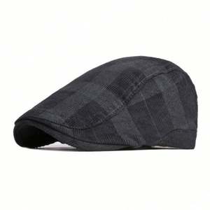 Gorra plana de pana retro británica para hombre y mujer, estilo boina, ideal para primavera, otoño e invierno, venta al por mayor. - Product Image 4