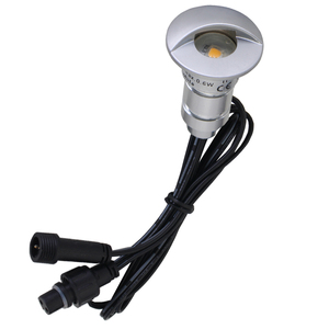 Led boong bước Đèn <span class=keywords><strong>Kit</strong></span> ấm trắng 0.6W nửa mặt trăng điện áp thấp ngoài trời boong chiếu sáng không thấm nước sân đường dẫn cầu thang lan can sàn LiG - Product Image 2