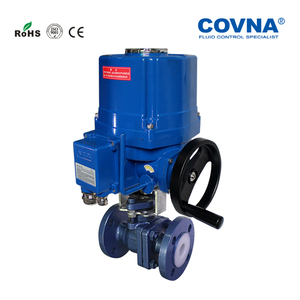 วาล์วบอลไฟฟ้าแบบป้องกันการระเบิดชนิดเปิด-ปิด 2 ทาง 3 ทาง COVNA รุ่น 90-Day Window  วัสดุ WCB สแตนเลส พร้อมมอเตอร์และหน้าแปลน - Product Image 5