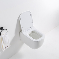 Commode bon prix cuvette de toilette en céramique suspendue au mur articles sanitaires moderne closestool ensembles de toilette de salle de bain suspendus