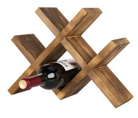 Porte-bouteilles en bois brun moderne, écologique, durable et multifonctionnel, idéal pour la cuisine et la salle à manger – Vente chaude