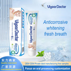 Pasta Dental Vigor <span class=keywords><strong>Doctor</strong></span> Anti-Caries con Menta, Doble Color, Blanqueadora Orgánica, Aliento Fresco para Adultos, Uso Doméstico - Product Image 4