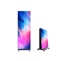 Pantalla Publicitaria LED Digital con Soporte Vertical, Pantalla Tipo Standee P2.5 para Carteles