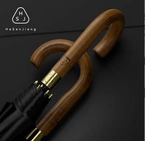 <span class=keywords><strong>Paraguas</strong></span> <span class=keywords><strong>de</strong></span> Golf Personalizado Premium con Mango Curvo <span class=keywords><strong>de</strong></span> Madera, Tela Pongee 190T <span class=keywords><strong>de</strong></span> Alta Densidad, Resistente al Viento, Ideal para Regalos Empresariales - Product Image 3