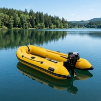 Bateau pneumatique pliable AEP AY-RIB-300 2,3m-5,8m en PVC pour la dérive, écologique, léger, capacité 4 personnes, garantie 2 ans