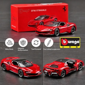 Modelo a Escala 1:64 de Bburago del Auto Deportivo FXXK <span class=keywords><strong>LaFerrari</strong></span> 488 SF90, Colección de Adornos de Aleación 812 - Product Image 6