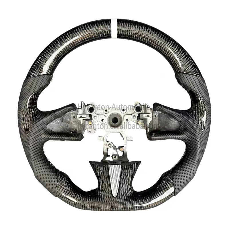 Perforated leather+carbon fiber+white standard+white stitching