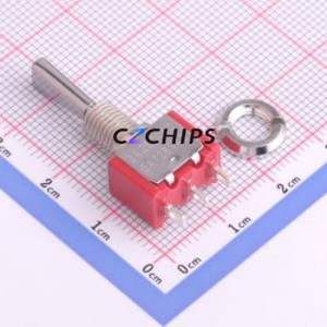 MT-0-103-F001-T000-RS Toggle Switch Through hole Component (THT) Switch Single Pole Double Throw 13.1mm 8mm 30.45mm - Product Image 1