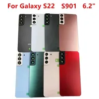 Cache-batterie de remplacement pour S20 S20 Plus S20u S21 S21Plus S21u S22 S22 Plus S22u, boîtier arrière en verre au design barre