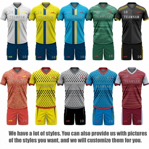 كرة القدم فارغة Uniforme كرة القدم Femenil الجملة الأزياء الرجعية مخصص ملابس رياضية الرجال ملابس كرة القدم - Product Image 2