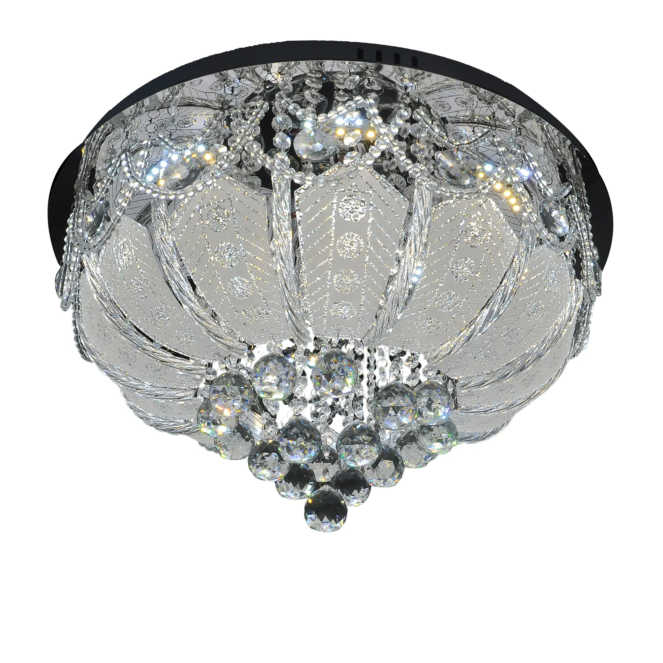 Traditional Fixture Living Room LED Crystal Ceiling Light For Home