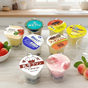 Dessert themed Pudding <b>Keychain</b> Simulation Jelly Key Ring Squishy Slow Rebound Pudding Bag Charm Pendant - Product Image 2