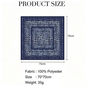 Écharpe à imprimé numérique motif léopard animal sauvage 70*70cm en polyester satiné, carrée, pour femmes, utilisation toutes saisons, tendance - Product Image 6