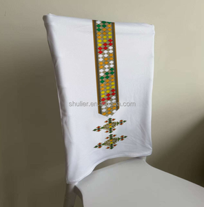 Housse de chaise personnalisée avec logo, design éthiopien, 3D, avec élastique, motif <span class=keywords><strong>Saba</strong></span> - Product Image 3