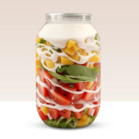 Boîte en plastique PET transparente de 330 ml et 500 ml, boîte vide en vrac pour café, jus, boissons, avec scelleuse manuelle pour boîtes