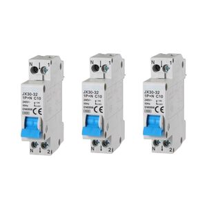 สวิตช์แม่เหล็กไฟฟ้า Jx30อัตโนมัติ, 1P + N 10A C10 220V DIN Rail Breaker สำหรับป้องกันไฟฟ้า - Product Image 1