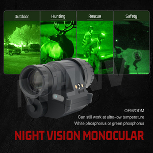 Monoculaire de vision nocturne MHNV PVS-14 Gen2/Gen3 à phosphore blanc avec champ de vision de 50 degrés et FOM de 1400-1800 - Product Image 4