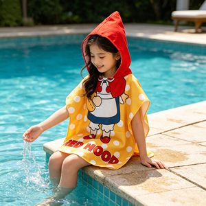 Toalla de <span class=keywords><strong>Baño</strong></span> Ultra Suave para Niños, de Secado Rápido, con Estampado Animal, Albornoz, <span class=keywords><strong>Capa</strong></span> de <span class=keywords><strong>Playa</strong></span>, Abrigo para Aguas Termales con Capucha para Piscina - Product Image 3