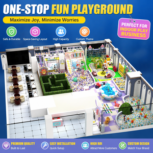 24 Hour Fast Response After Sales Commercial <b>Indoor</b> Playground with <b>Slide</b> for Global Buyers - Product Image 1