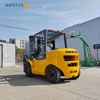Chariot élévateur hydraulique portable IMPETUS en gros, chariot élévateur diesel 4, 5 et 6 tonnes avec homologation CE ISO et moteur EPA