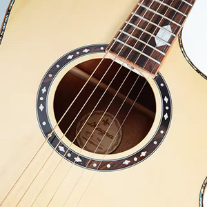 جيتار صوتي من خشب التنوب الصلب مقاس 36-<span class=keywords><strong>41</strong></span> بوصة، جسم من خشب الماهوجني، لوحة أصابع من خشب الورد، أوتار للمبتدئين والطلاب، آلة للتدريب - Product Image 6