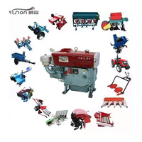 Moteur diesel monocylindre horizontal 4 temps VISION ZS195 13 CV pour tricycle/bateau - Nouveauté !