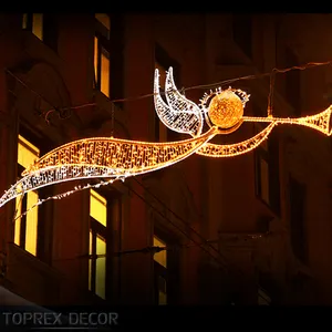 Cheaps Groothandel Opknoping Ornament Kerst Levensgrote Engel Lichten Led Motief