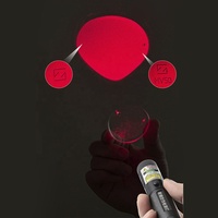 Stylo marqueur laser rouge rechargeable par USB, outil de détection de marques cachées à lentille optique pour verres progressifs