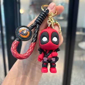 Dessin animé mignon Q-Version Marvel porte-clés pendentif créatif Wolverine fait à la main poupée <span class=keywords><strong>voiture</strong></span> Couple sac cadeau - Product Image 1