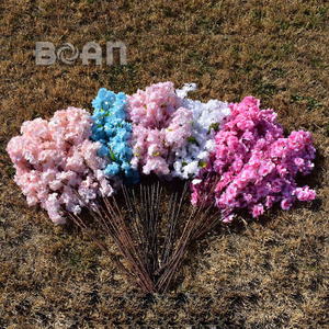 Fábrica Real Touch Rama de flor de cerezo artificial Ramas de árbol de boda decorativas - Product Image 1