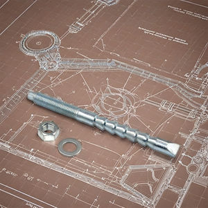 Anka-Boulon d'ancrage en acier, en acier zingué, système de mesure en pouce, fabrication en usine - Product Image 5