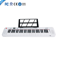 BDMUSIC Portable 61-Key Electronic Piano Keyboard with 200 Rhythms & Tones Educational Music Synthesizer for Beginners