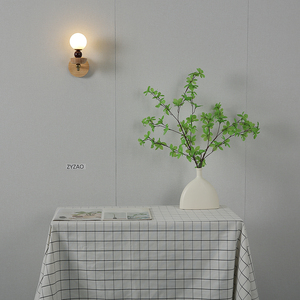 Luminaire de style ancien Applique murale de luxe en noyer Fond de salon Applique murale de chambre à coucher Tête de lit Rétro japonaise Applique murale de couloir - Product Image 3
