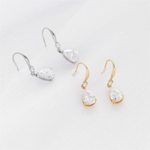 Simple Fashion 18k Gold Plated Ear <b>Hook</b> <b>Earring</b> Waterdrop Diamond Pendant <b>Earring</b> - Product Image 4