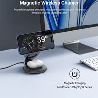 Cargador de teléfono celular Productos de cargador multifuncional 15 W Rápido 3 en 1 Estación Cargador inalámbrico giratorio
