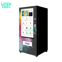 Distributeur automatique intelligent de nourriture et de boissons, distributeur automatique réfrigéré avec écran de 55 pouces pour boissons et en-cas