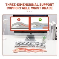 Repose-poignets en silicone en forme de dragon pour clavier PC, tapis de souris personnalisé, accessoires de jeu, confort ergonomique, résistant à l'eau, anti-rayures