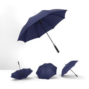 Personal Advertising Custom Fashion Uv Protection Doublecanopy <b>Windproof</b> Black Golf Rain <b>Umbrella</b> With Logo Printing - Product Image 2