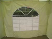 Carpa de Lujo para Bodas con Doble Techo Alto, Elegante Carpa Pagoda para Eventos con Ventanas Tipo Catedral, Toldo para Fiestas Color Marfil, Precio de Fábrica