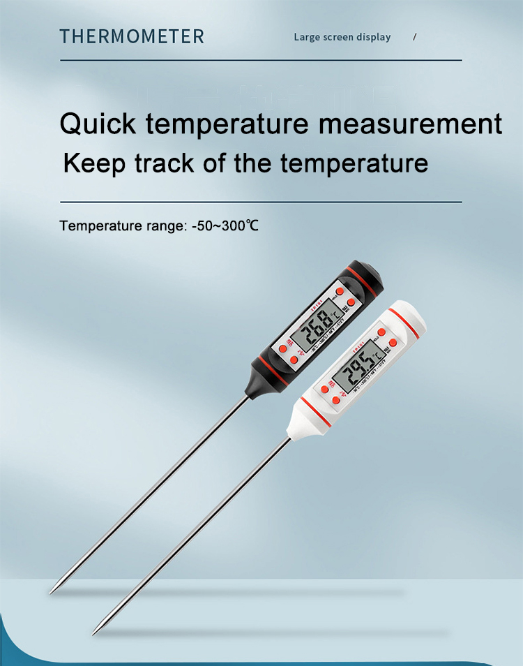 Tp-101 Digital Meat Thermometer Cooking Food Kitchen Bbq Probe Water Milk Oil Liquid Oven Thermometer Digital(图1)