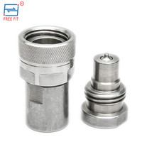 Nouveau raccord rapide à vis haute pression 1/4 NPT, coupleur hydraulique à joint sphérique, vérin