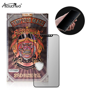 Protector <span class=keywords><strong>de</strong></span> pantalla <span class=keywords><strong>de</strong></span> privacidad para iPhone 11 Pro Max Xs MAX <span class=keywords><strong>cobertura</strong></span> completa real 28 ° funda <span class=keywords><strong>de</strong></span> vidrio templado antiespí - Product Image 1
