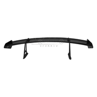Aileron arrière noir brillant en ABS avec support en aluminium 19th Gen Aile arrière universelle style GT4RS pour voiture berline