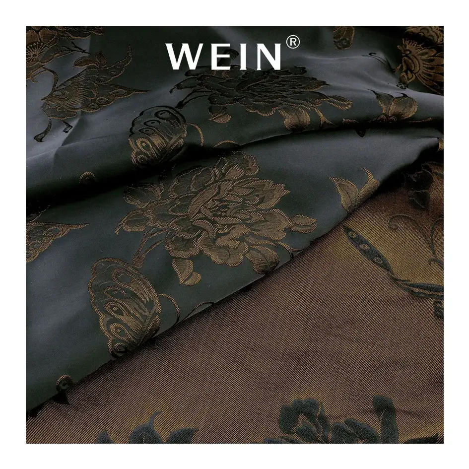 WI-ZP bán buôn thổ cẩm vải Phụ nữ ăn mặc 100% polyester thiết kế hoa Jacquard vải